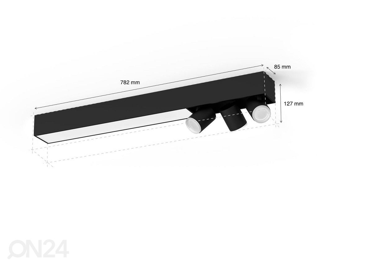Hue White and Color ambiance Centris умный черный потолочный светильник 3L увеличить