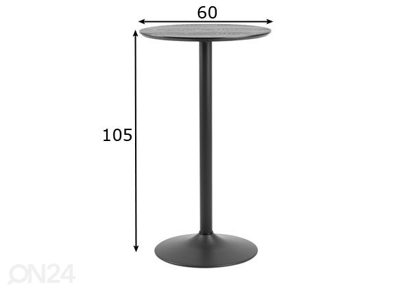 Барный стол Bostosn Ø 60 cm размеры
