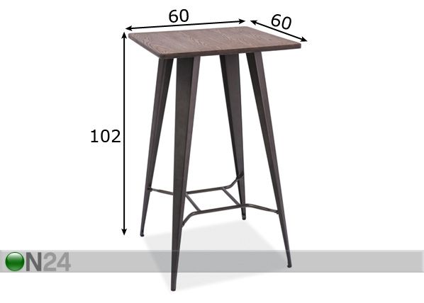 Барный стол Retto размеры