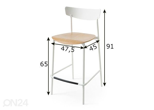 Барный стул Clip размеры