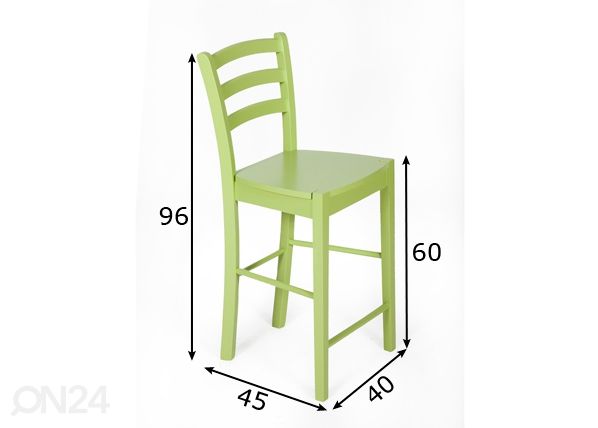 Барный стул Loreta h60 cm размеры