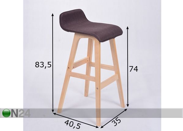 Барный стул Treviso размеры