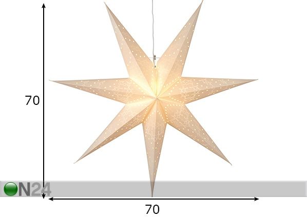 Белая звезда Sensy 70 см размеры