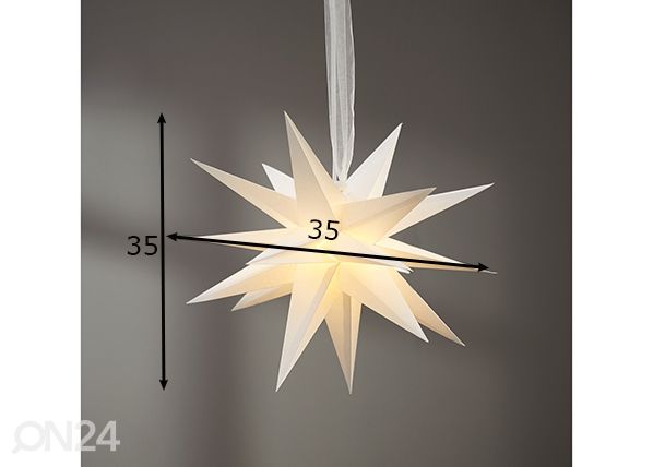 Бумажная звезда December 35 cm, белый