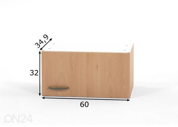 Верхний кухонный шкаф Klassik 60 cm размеры