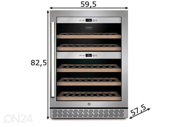 Винный холодильник Caso WineChef Pro 40, 772 размеры