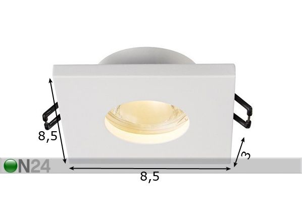 Встраиваемый потолочный светильник Chipo White размеры