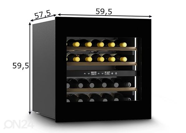 Встроенный винный холодильник Caso WineDeluxe WD 24, 7713 размеры