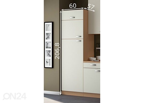 Высокий кухонный шкаф Klassik 60 размеры