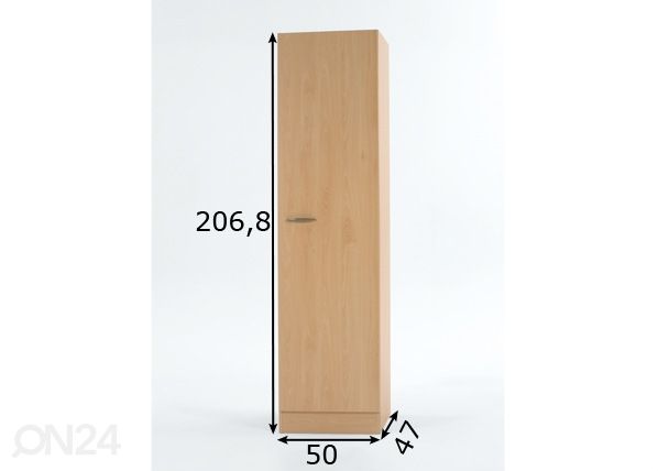 Высокий шкаф Klassik 50 размеры