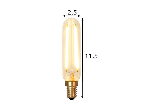 Декоративная LED лампочка E14 (1,5 Вт) размеры