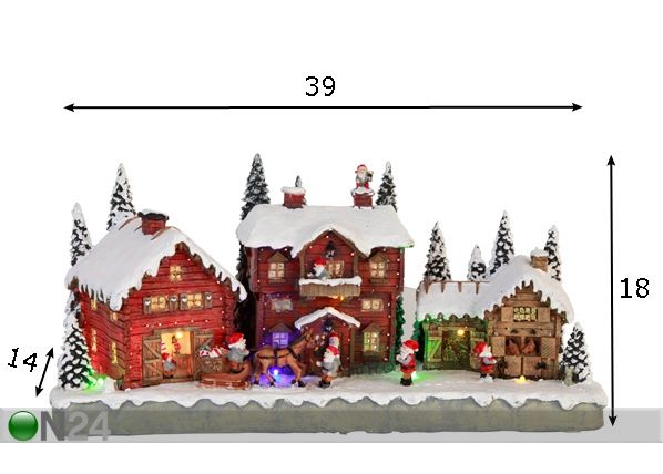 Декоративный рождественский комплект Santa Village