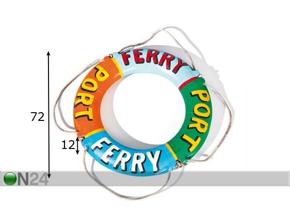 Декоративный спасательный круг Ferry boat размеры