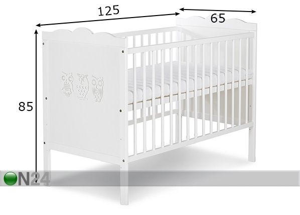 Детская кроватка 60x120 cm размеры