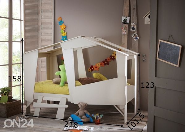 Детская кровать Cabane + матрас Inter Bonnel 90x200 cm размеры