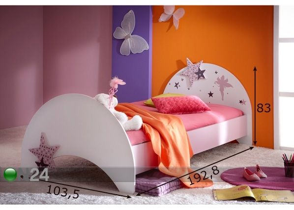 Детская кровать Fairy + матрас Inter Bonnel 90x190 cm размеры