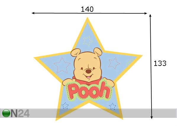 Детский ковер Baby Pooh 133x140cm размеры