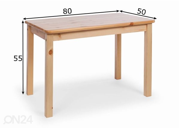 Детский стол размеры
