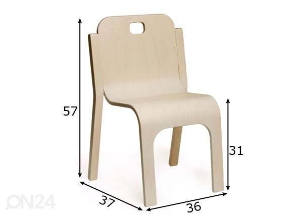 Детский стул Tommy 2 h57 см размеры