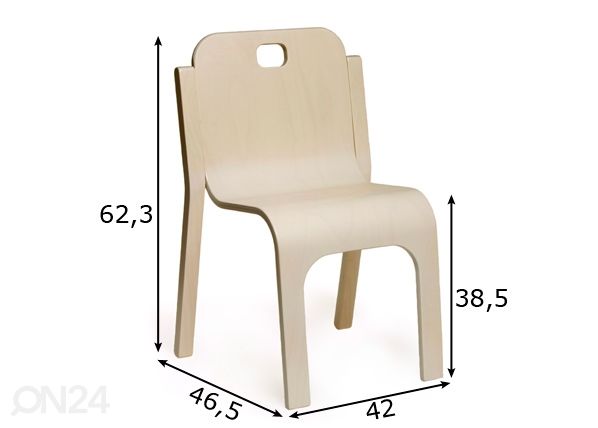 Детский стул Tommy 4 h62,3 см размеры