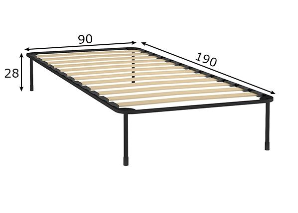 Дно кровати в металлической раме 90x190 cm размеры