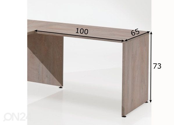 Дополнительный рабочий стол Rio2 размеры