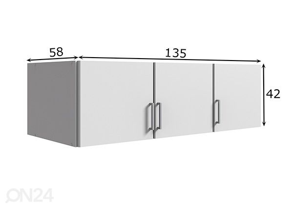 Дополнительный шкаф Click 135 cm размеры