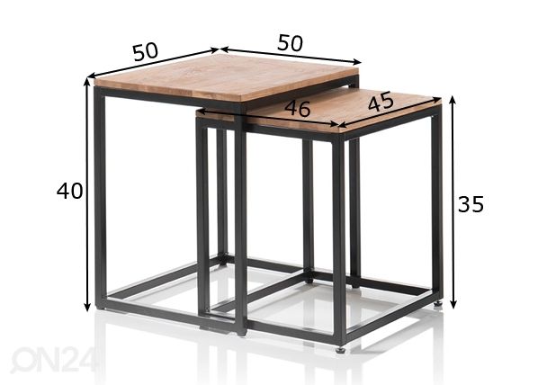 Журнальные столы Sakura размеры