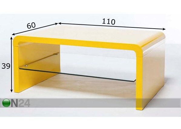 Журнальный стол 110x60 cm размеры