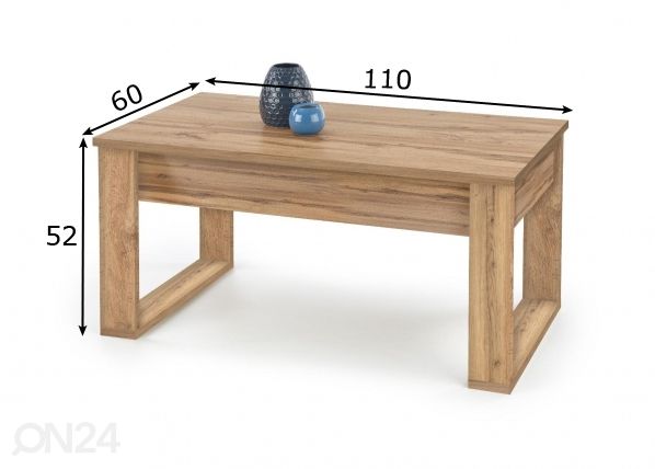 Журнальный стол 110x60 cm размеры