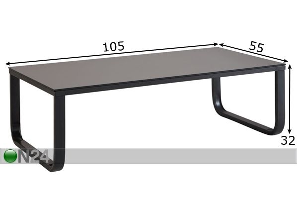 Журнальный стол Ski 105x55 cm размеры