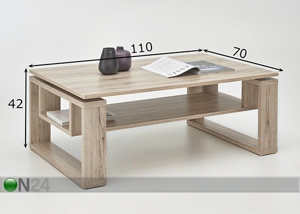 Журнальный стол Tobias размеры