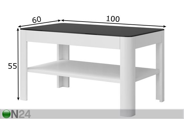 Журнальный стол Togo 100x60 cm размеры