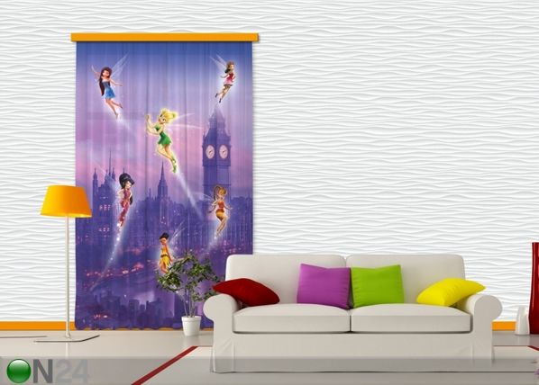 Затемняющая фотоштора Disney fairies in London 140x245 см