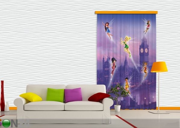 Затемняющая фотоштора Disney fairies in London I 140x245 см