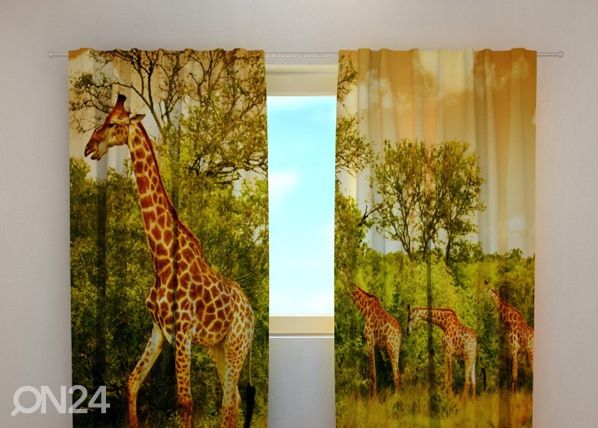 Затемняющая штора Giraffes 240x220 cm