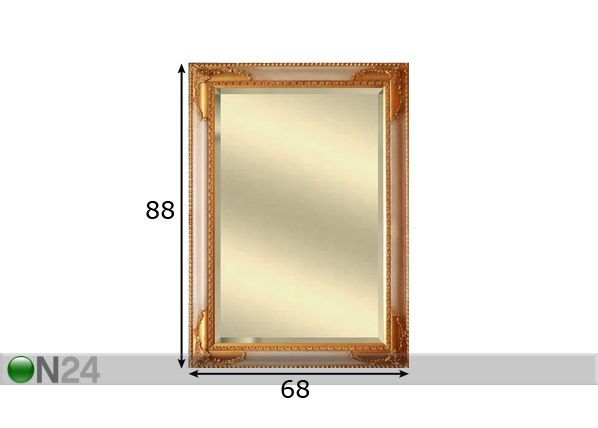 Зеркало Bari Ivory 68x88 см размеры