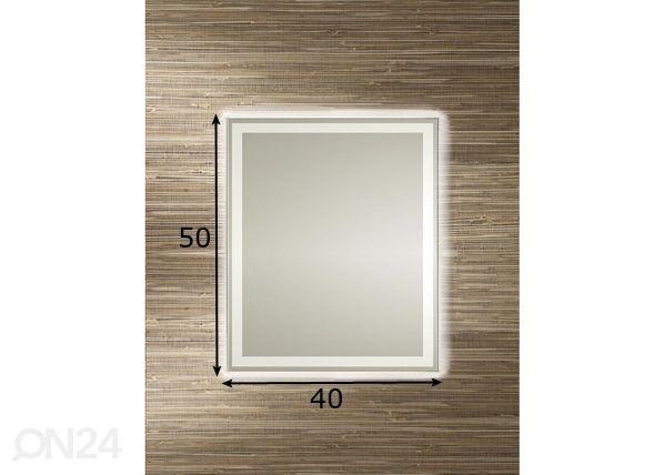 Зеркало Gent LED 40x50 cm размеры