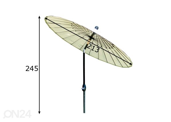 Зонт от солнца Shanghai размеры