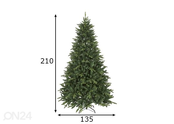 Искусственная елка Bergen 210 см размеры