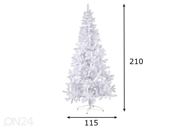 Искусственная елка Canadian 210 см белая размеры