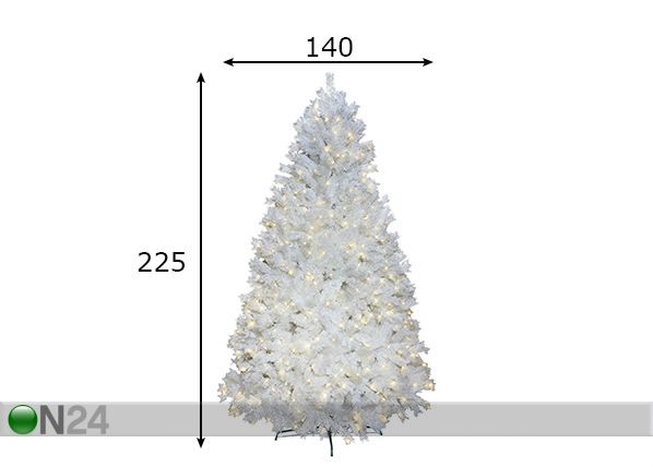 Искусственная елка Ontario LED 225 cm размеры