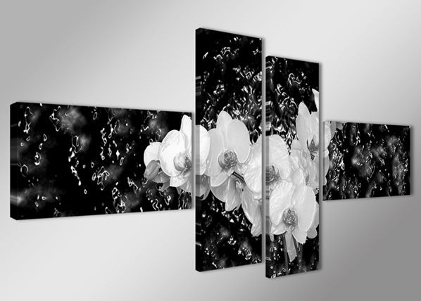 Картина из 4-частей Орхидея в воде