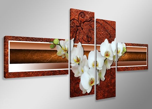 Картина из 4-частей Orhidee 160x70 см