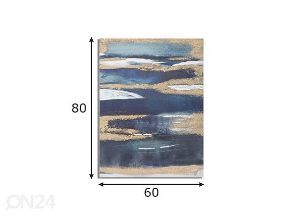 Картина Dark Blue 60x80 cm размеры