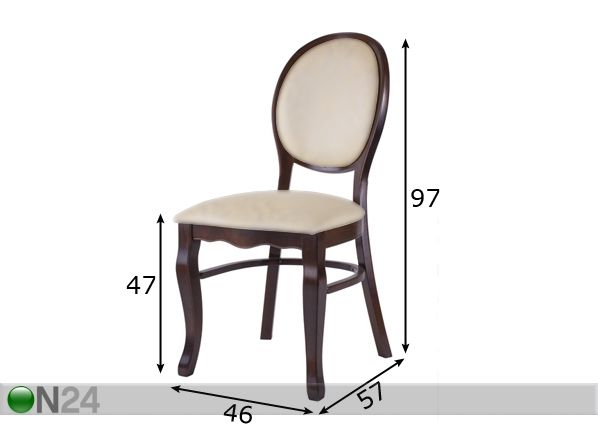 Классический стул размеры