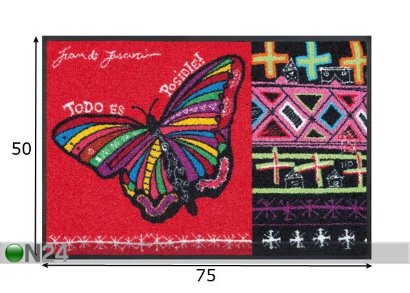 Ковер Butterfly Dreams 50x75 cм размеры