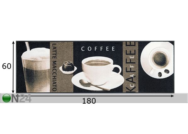 Ковер Coffeehouse 60x180 cм размеры