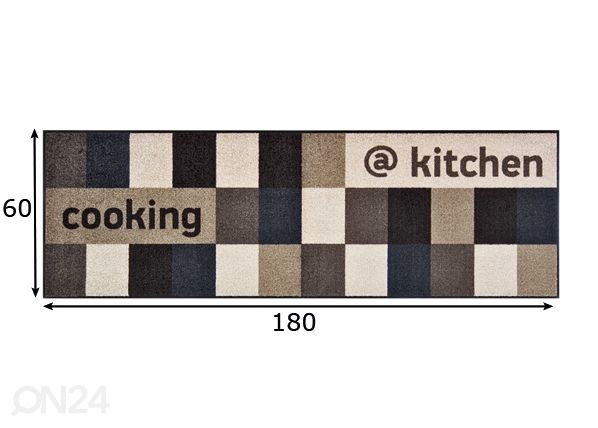Ковер @kitchen brownish 60x180 см размеры