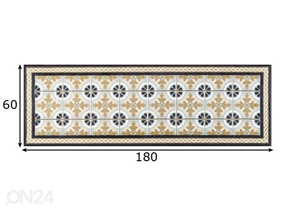 Ковер Kitchen Tiles 60x180 cm размеры